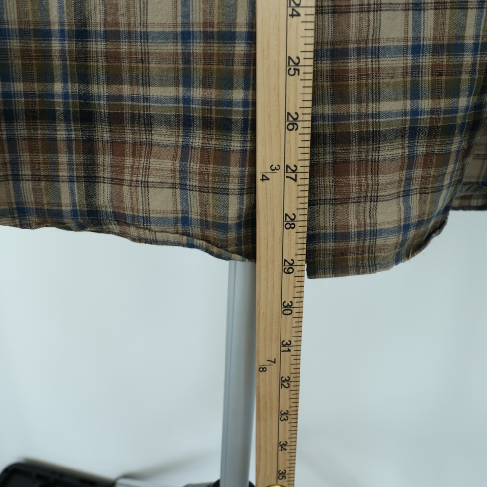 Pendleton Hiker‎ Shirt Men's XL Tan/Brown Plaid Long Sleeve Woven Cotton Outdoor - Picture 9 of 12